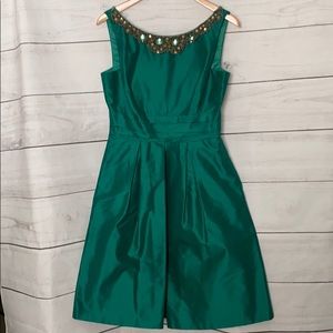 Kay Unger New York Emerald Embellished Dress